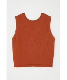 MOUSSY | CROPPED KNIT トップス(タンクトップ)