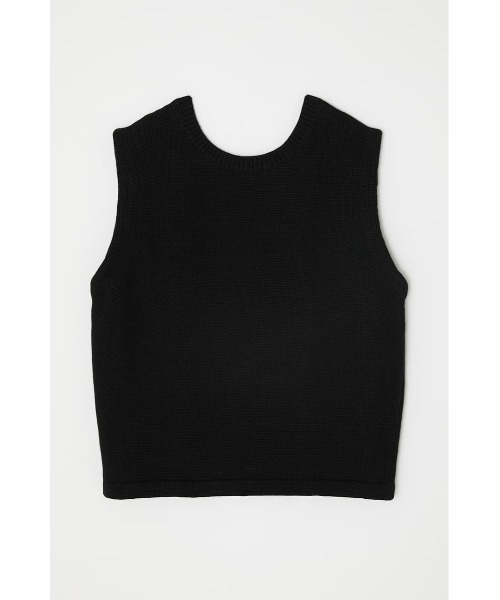 MOUSSY（マウジー）の「CROPPED KNIT トップス（タンクトップ・レディース・ブラック/ブルー/アイボリー/オレンジ・FREE）」の22枚目の写真