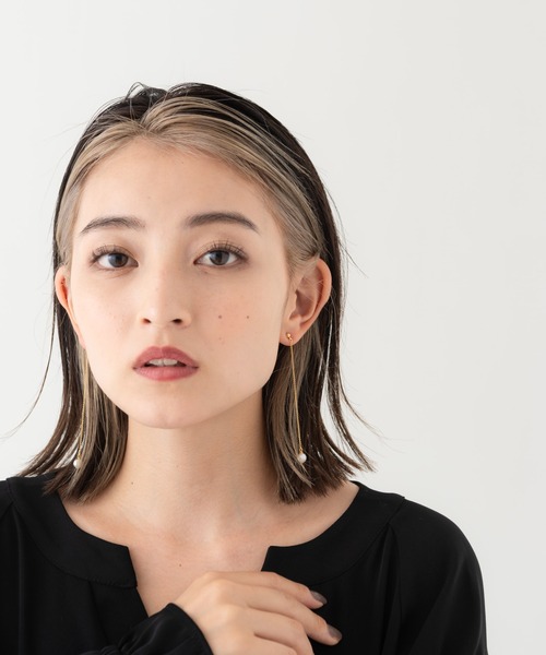 LAYMEE(レイミー)の「Pearl silver pierce / パールシルバーピアス(ピアス(両耳用)・レディース・シルバー/ゴールド・FREE)」の7枚目の写真