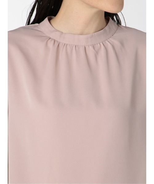 m.f.editorial（エムエフエディトリアル）の「エムエフエディトリアルレディース/m.f.editorial：Women ハイネック 8分袖プルオーバーブラウス（シャツ/ブラウス・レディース・アイボリー/ピンク系その他・MEDIUM/LARGE）」の13枚目の写真