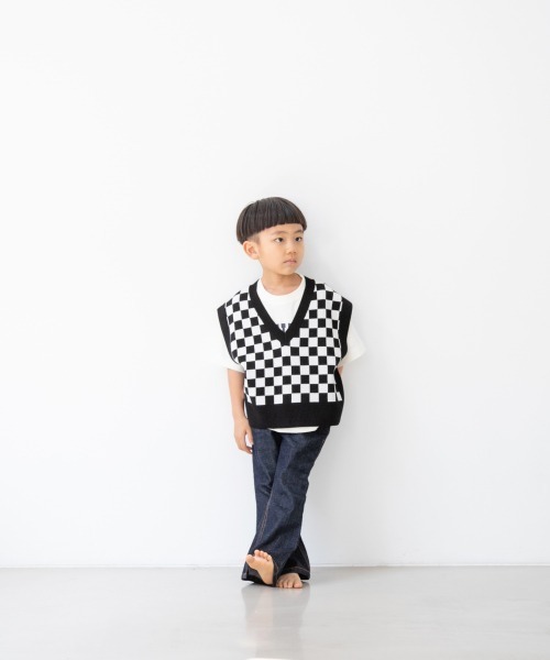 LOWRYS FARM(ローリーズファーム)の「CONEデニムフレアパンツ 218148(デニムパンツ・キッズ・ブルー/ワンウォッシュ・110cm/120cm/130cm/140cm/150cm)」の10枚目の写真