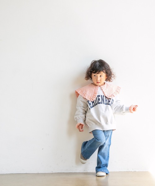 LOWRYS FARM(ローリーズファーム)の「CONEデニムフレアパンツ 218148(デニムパンツ・キッズ・ブルー/ワンウォッシュ・110cm/120cm/130cm/140cm/150cm)」の12枚目の写真