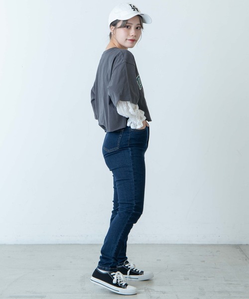 DuKKah（デュカ）の「Dukkah/【低身長向け】デニムスキニーパンツ（デニムパンツ・レディース・ダークインディゴブルー/ブラック/インディゴブルー・X-SMALL/XS/S/SMALL）」の19枚目の写真