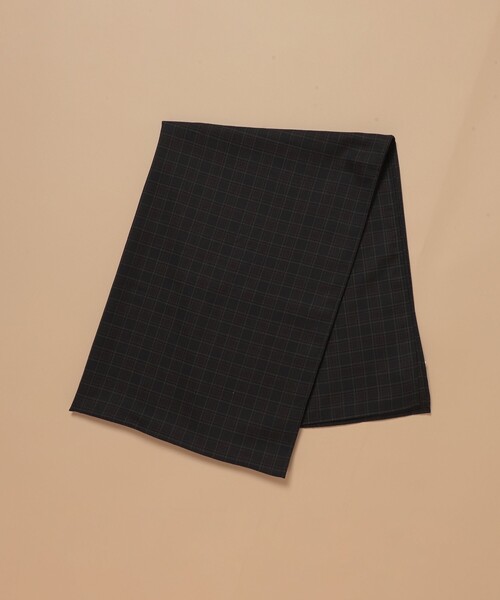 BEAMS（ビームス）の「BEAMS / Wool Check Stall（ストール/ショール・メンズ・ダークブラウン・ONE SIZE）」の10枚目の写真