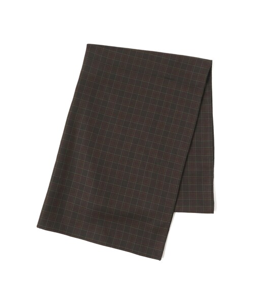 BEAMS（ビームス）の「BEAMS / Wool Check Stall（ストール/ショール・メンズ・ダークブラウン・ONE SIZE）」の14枚目の写真
