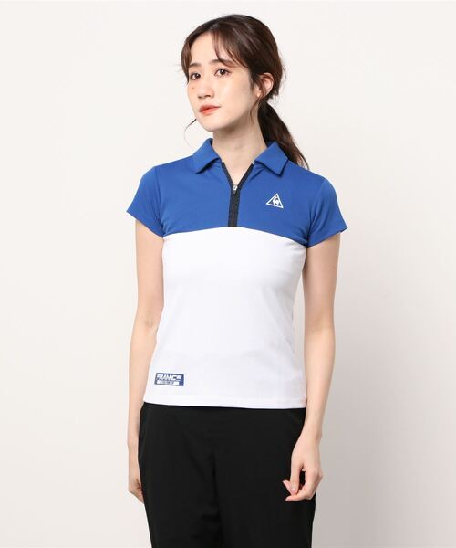 ゴルフ Rijoume ハーフジップ半袖シャツ レディース ウェア シャツ ポロシャツ ゴルフ スポーツ ポロシャツ Le Coq Sportif Golf ルコックスポルティフゴルフ のファッション通販 Zozotown