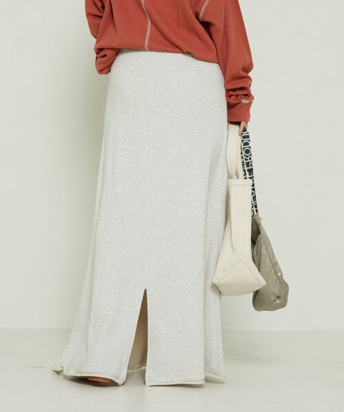 FREAK'S STORE（フリークスストア）の「裏毛マキシスカート（スカート・レディース・ピンク系その他/グレー/オフホワイト/ブラック・ﾌﾘ-）」の22枚目の写真