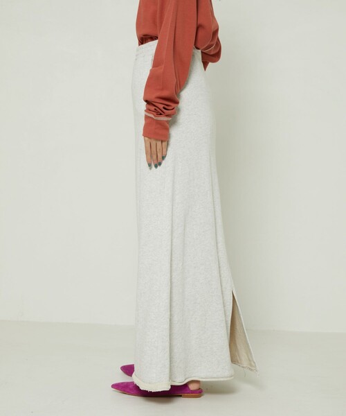 FREAK'S STORE（フリークスストア）の「裏毛マキシスカート（スカート・レディース・ピンク系その他/グレー/オフホワイト/ブラック・ﾌﾘ-）」の19枚目の写真