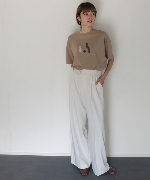 CLEIO（クレイオ）の「【CLEIO】ツイルストレートタックパンツ（その他パンツ・レディース・ベージュ/アイボリー・S/M）」の20枚目の写真