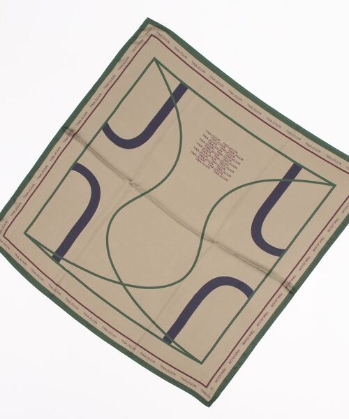 TINA：JOJUN（ティーナジョジュン）の「オリジナル柄 スカーフ TINA：JOJUN（バンダナ/スカーフ・レディース・ホワイト/ブラック/ベージュ/グリーン/ブラウン・F）」の16枚目の写真