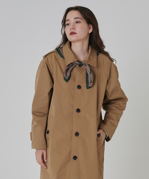 TINA：JOJUN（ティーナジョジュン）の「オリジナル柄 スカーフ TINA：JOJUN（バンダナ/スカーフ・レディース・ホワイト/ブラック/ベージュ/グリーン/ブラウン・F）」の4枚目の写真