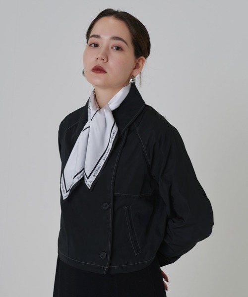 TINA：JOJUN（ティーナジョジュン）の「オリジナル柄 スカーフ TINA：JOJUN（バンダナ/スカーフ・レディース・ホワイト/ブラック/ベージュ/グリーン/ブラウン・F）」の22枚目の写真