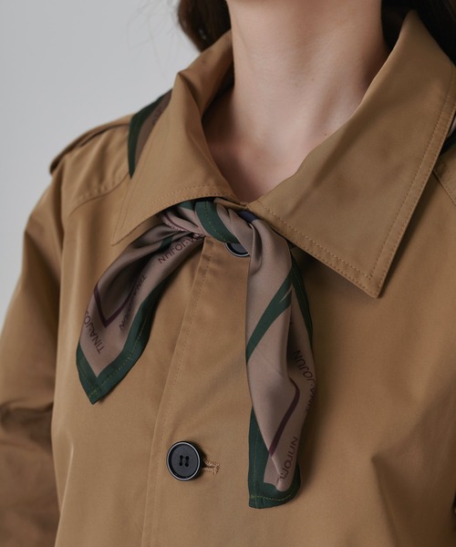 TINA：JOJUN（ティーナジョジュン）の「オリジナル柄 スカーフ TINA：JOJUN（バンダナ/スカーフ・レディース・ホワイト/ブラック/ベージュ/グリーン/ブラウン・F）」の17枚目の写真