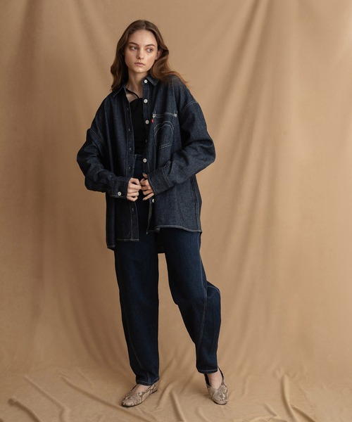 Levi's（リーバイス）の「Levi's(R) RED デニムシャツ MIDNIGHT HOURS（シャツ/ブラウス・レディース・ダークインディゴブルー・XS/S/M）」の21枚目の写真