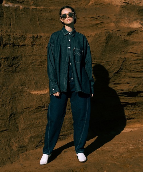 Levi's（リーバイス）の「Levi's(R) RED デニムシャツ MIDNIGHT HOURS（シャツ/ブラウス・レディース・ダークインディゴブルー・XS/S/M）」の9枚目の写真