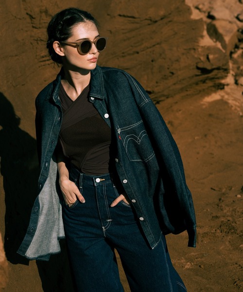 Levi's（リーバイス）の「Levi's(R) RED デニムシャツ MIDNIGHT HOURS（シャツ/ブラウス・レディース・ダークインディゴブルー・XS/S/M）」の11枚目の写真