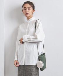 UNITED ARROWS | ＜UNITED ARROWS＞C スタンドカラー フリル ブラウス W†(シャツ/ブラウス)