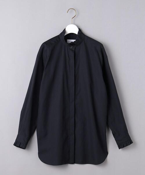 UNITED ARROWS（ユナイテッドアローズ）の「＜UNITED ARROWS＞C スタンドカラー フリル ブラウス W†（シャツ/ブラウス・レディース・その他2/ホワイト/ネイビー/その他1・38/36）」の17枚目の写真