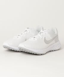 NIKE(ナイキ)の「NIKE ナイキ W REVOLUTION 6 NN レボリューション6 NN WDC3729 101WHITE/M SILV(スニーカー・レディース)」