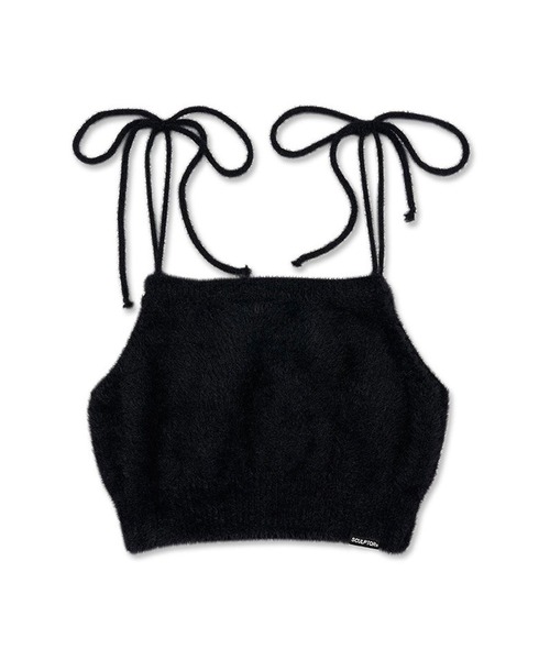 SCULPTOR（スカルプター）の「SCULPTOR Fuzzy Self-Tie Bustier / スカルプター セルフタイ ビスチェ（その他トップス・レディース・グリーン/パープル/ブラック・FREE）」の6枚目の写真