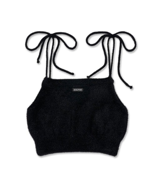 SCULPTOR（スカルプター）の「SCULPTOR Fuzzy Self-Tie Bustier / スカルプター セルフタイ ビスチェ（その他トップス・レディース・グリーン/パープル/ブラック・FREE）」の10枚目の写真