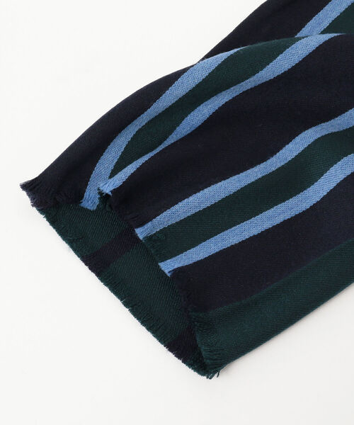 GIERRE（ジエレ）の「GIERRE / ウールシルク スクールマフラー（マフラー・メンズ・ブラック/ネイビー/ブラウン・ONE SIZE）」の12枚目の写真