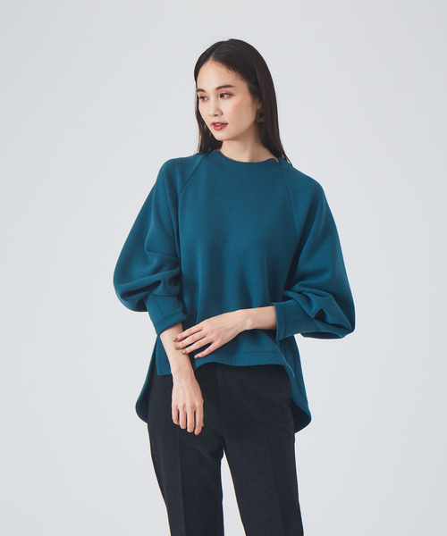 qualite（カリテ）の「フォルムエアリーカットソー（スウェット・レディース・ベージュ/ダークグリーン/チャコールグレー/ピンクベージュ・フリー）」の15枚目の写真