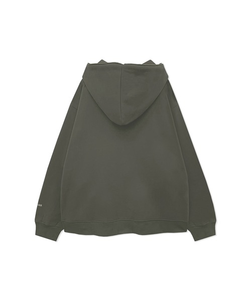 ANDGEEBEE（アンジービー）の「UNISEX フルジップパーカー（パーカー・レディース・チャコールグレー/ブラック・MEDIUM）」の6枚目の写真