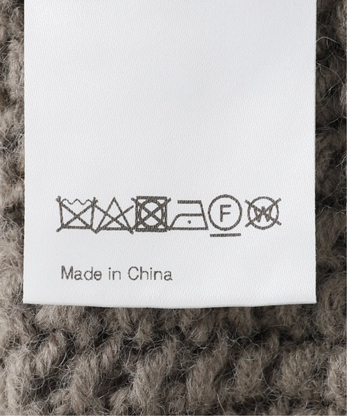 EDIFICE SELECT（エディフィスセレクト）の「【walenode / ウェルノード 】Mongolian wool アランセーター（ニット/セーター・メンズ・カーキ/ネイビー・1/2）」の13枚目の写真