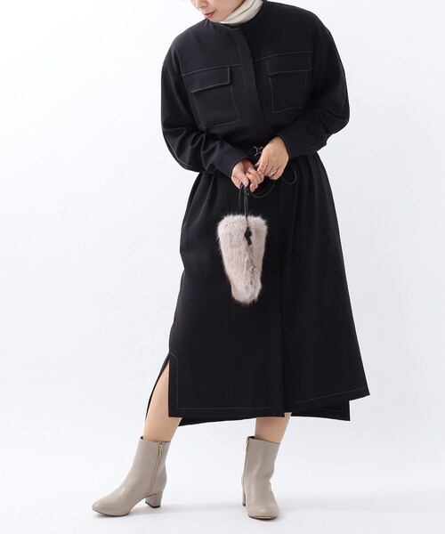 セール L バンドカラーシャツワンピース ワンピース Untitled アンタイトル のファッション 153 21 02 をセール価格で購入できます Untitled ワンピース 洗える 洗える レビュー高評価の