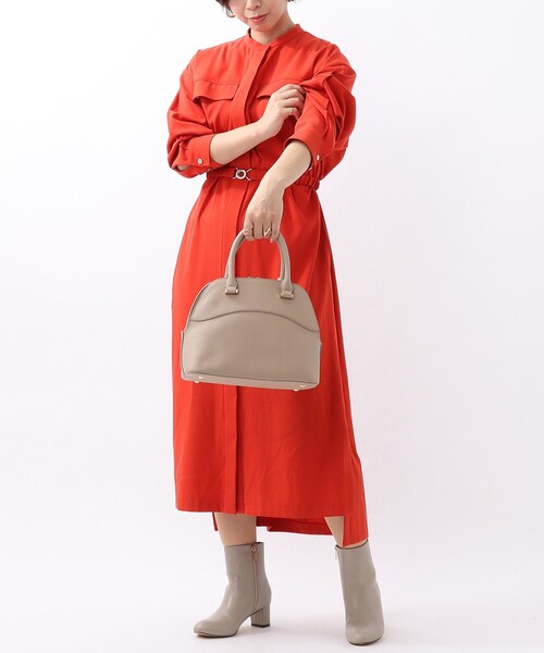 わけあり価格 セール L バンドカラーシャツワンピース 洗える ワンピース Untitled アンタイトル のファッション 安全保証付き Arenatheatre Net