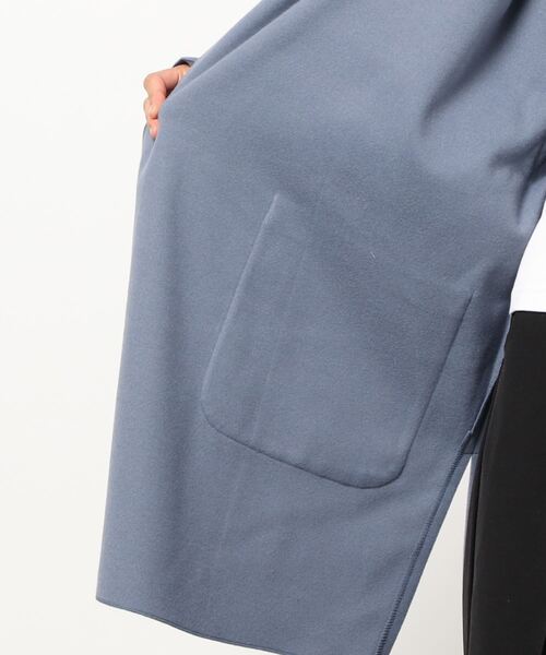 and it_（アンドイット）の「フェイクウールオーバーチェスターコート（チェスターコート・レディース・ブラック/ブルー/ブラウン・M）」の5枚目の写真