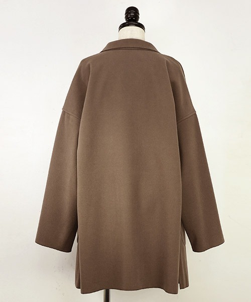 and it_（アンドイット）の「フェイクウールオーバーチェスターコート（チェスターコート・レディース・ブラック/ブルー/ブラウン・M）」の16枚目の写真