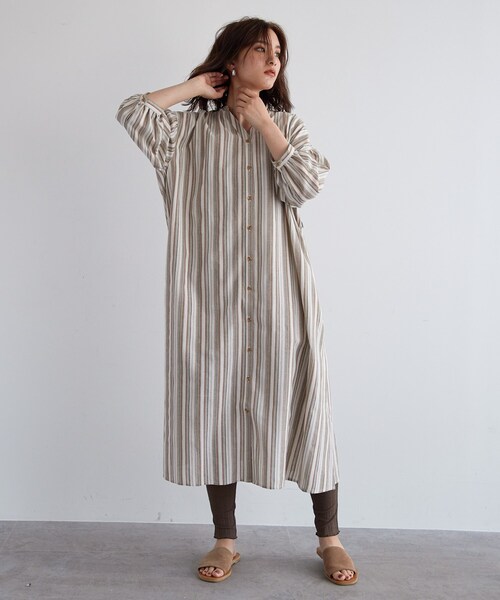 セール ブランド古着 7分袖ワンピース ワンピース Ozoc オゾック のファッション通販 Zozoused