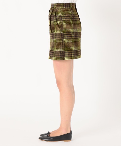 Charles Chaton（シャルルシャトン）の「plaid ミニスカート（スカート・レディース・グリーン・36/34）」の7枚目の写真