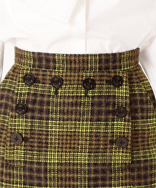 Charles Chaton（シャルルシャトン）の「plaid ミニスカート（スカート・レディース・グリーン・36/34）」の10枚目の写真