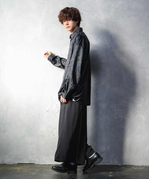 KUUUPY(クーピー)の「Flower Jacquard Shirts - フラワージャカード織シャツ(シャツ/ブラウス・メンズ・ブラック・SMALL/LARGE/MEDIUM)」の11枚目の写真
