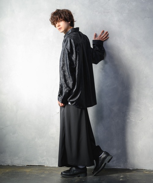 KUUUPY(クーピー)の「Flower Jacquard Shirts - フラワージャカード織シャツ(シャツ/ブラウス・メンズ・ブラック・SMALL/LARGE/MEDIUM)」の12枚目の写真