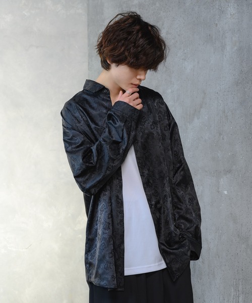 KUUUPY(クーピー)の「Flower Jacquard Shirts - フラワージャカード織シャツ(シャツ/ブラウス・メンズ・ブラック・SMALL/LARGE/MEDIUM)」の17枚目の写真