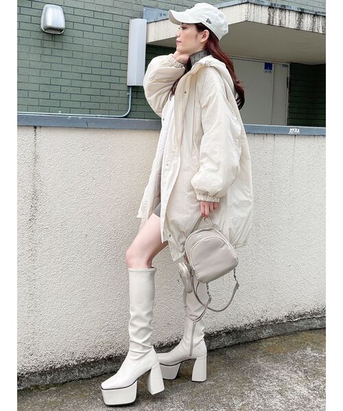 GYDA(ジェイダ)の「ポーチ付ナイロン4WAYリュック(バックパック/リュック・レディース・ブラック/ベージュ・FREE)」の10枚目の写真