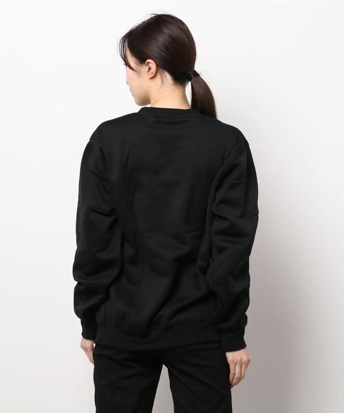 GGD（ジージーディー）の「レトロ プリント 裏起毛 トレーナー（スウェット・レディース・ブラック/ブルー/レッド/グレー・LL/M/L）」の5枚目の写真