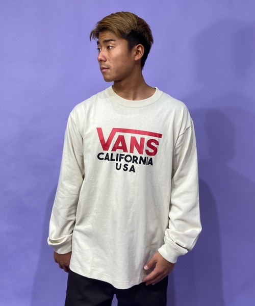 VANS(バンズ)の「【ムラサキスポーツ別注】VANS/バンズ ルーズシルエット プリントロンT 122R1020523(Tシャツ/カットソー・メンズ・ホワイト/ブラック/ベージュ/グレー・M/L/XL/XXL)」の4枚目の写真