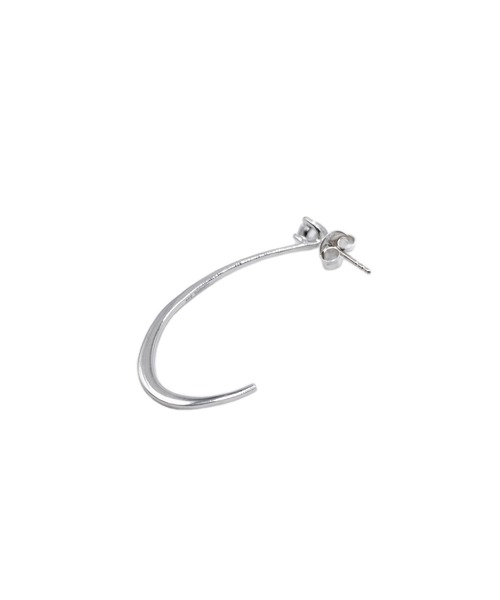 Blanche(ブランシュ)の「Blanche ブランシュ フープデザイクリアストーンピアス Rouje(ルージュ) SILVER(ピアス(両耳用)・レディース・シルバー・FREE)」の4枚目の写真