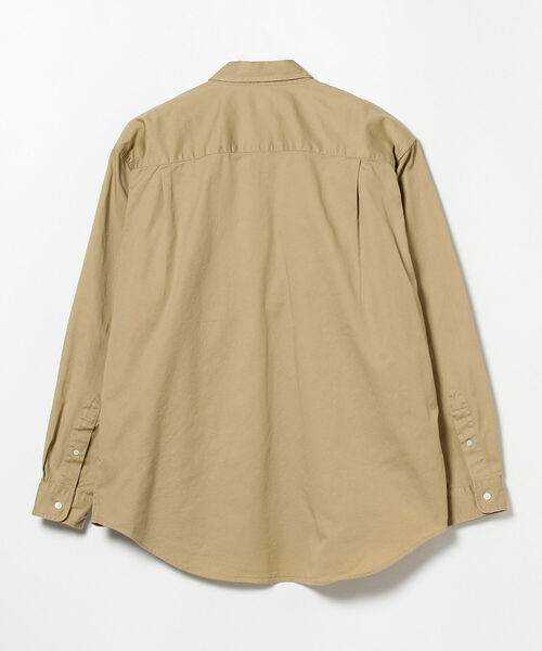 BEAMS（ビームス）の「BEAMS / ワーク イージー ボタンダウン シャツ（シャツ/ブラウス・メンズ・ベージュ/ブルー・SMALL/MEDIUM/LARGE/X-LARGE）」の11枚目の写真