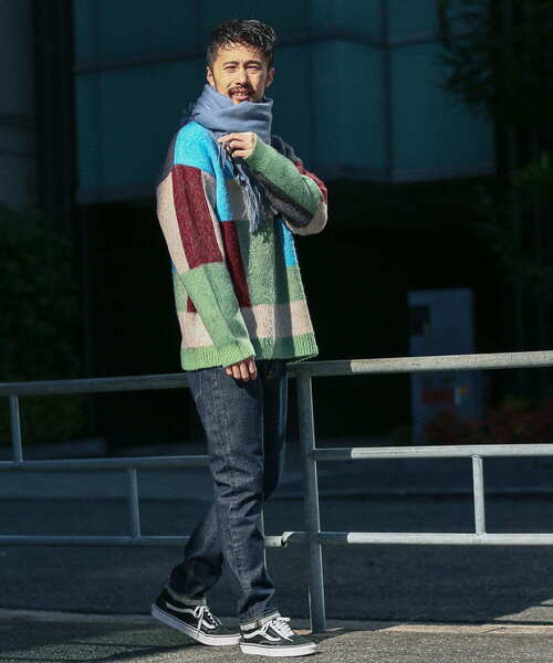 URBAN RESEARCH Sonny Label（アーバンリサーチサニーレーベル）の「モヘアライクブロックプルオーバー（ニット/セーター・メンズ・ブラウン系その他/グレー系その他/その他1・LARGE/MEDIUM）」の6枚目の写真