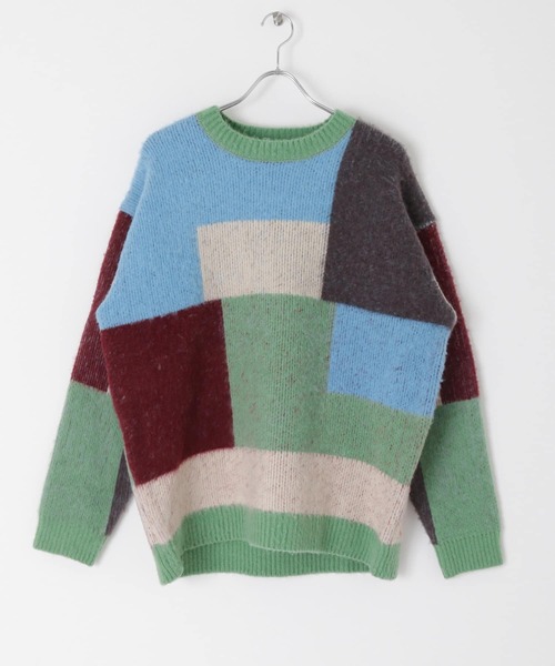 URBAN RESEARCH Sonny Label（アーバンリサーチサニーレーベル）の「モヘアライクブロックプルオーバー（ニット/セーター・メンズ・ブラウン系その他/グレー系その他/その他1・LARGE/MEDIUM）」の15枚目の写真