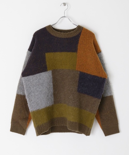 URBAN RESEARCH Sonny Label（アーバンリサーチサニーレーベル）の「モヘアライクブロックプルオーバー（ニット/セーター・メンズ・ブラウン系その他/グレー系その他/その他1・LARGE/MEDIUM）」の16枚目の写真