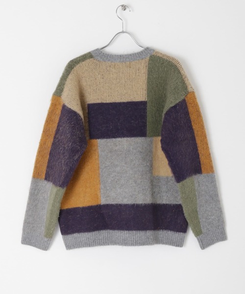 URBAN RESEARCH Sonny Label（アーバンリサーチサニーレーベル）の「モヘアライクブロックプルオーバー（ニット/セーター・メンズ・ブラウン系その他/グレー系その他/その他1・LARGE/MEDIUM）」の18枚目の写真