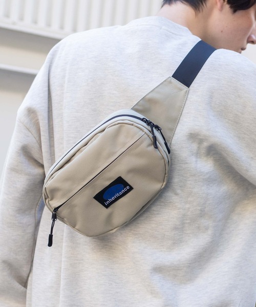 WEGO（ウィゴー）の「WEGO/ラウンドショルダーバッグ（ショルダーバッグ・メンズ・ベージュ/ブラック・FREE）」の3枚目の写真