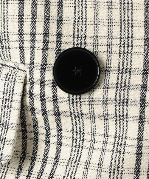 ISABEL MARANT（イザベルマラン）の「ISABEL MARANT ETOILE LEAGAYA コットンナイロン チェックダブルブレストジャケット（テーラードジャケット・レディース・ホワイト系その他・34）」の12枚目の写真